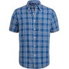 image:imageAlimens amp Gentle Plaid Mens Short Sleeve Button Down Shirts with PocketNavy White Check