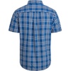 image:imageAlimens amp Gentle Plaid Mens Short Sleeve Button Down Shirts with PocketNavy White Check