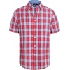 image:imageAlimens amp Gentle Plaid Mens Short Sleeve Button Down Shirts with PocketRed Blue Plaid