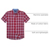 image:imageAlimens amp Gentle Plaid Mens Short Sleeve Button Down Shirts with PocketRed Blue Plaid