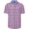 image:imageAlimens amp Gentle Plaid Mens Short Sleeve Button Down Shirts with PocketRed Navy Check