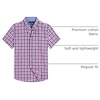 image:imageAlimens amp Gentle Plaid Mens Short Sleeve Button Down Shirts with PocketRed Navy Check