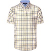 image:imageAlimens amp Gentle Plaid Mens Short Sleeve Button Down Shirts with PocketYellow Check