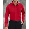 image:imageMens Dress Shirt Long Sleeve Wrinkle Free Stretch Button Down ShirtRed