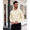 image:imageMens Dress Shirt Long Sleeve Wrinkle Free Stretch Button Down ShirtYellow