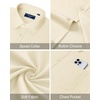 image:imageMens Dress Shirt Long Sleeve Wrinkle Free Stretch Button Down ShirtYellow