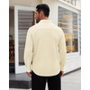 image:imageMens Dress Shirt Long Sleeve Wrinkle Free Stretch Button Down ShirtYellow