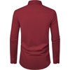 image:imageMens Dress Shirts Long Sleeve Stretch Wrinkle Free Work Button Down ShirtBurgundy