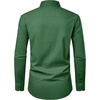 image:imageMens Dress Shirts Long Sleeve Stretch Wrinkle Free Work Button Down ShirtGreen