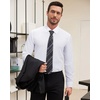 image:imageMens Dress Shirts Long Sleeve Wrinkle Free Business Button Up ShirtsAll White