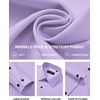 image:imageMens Dress Shirts Long Sleeve Wrinkle Free Business Button Up ShirtsLavender