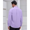 image:imageMens Dress Shirts Long Sleeve Wrinkle Free Business Button Up ShirtsLavender