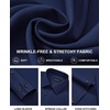 image:imageMens Dress Shirts Long Sleeve Wrinkle Free Business Button Up ShirtsNavy Blue