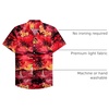 image:imageMens Hawaiian Shirt Summer Beach Casual Short Sleeve Button Down Shirts1609 Red