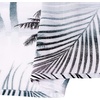image:imageMens Hawaiian Shirt Summer Beach Casual Short Sleeve Button Down ShirtsBlack White Palm