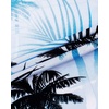 image:imageMens Hawaiian Shirt Summer Beach Casual Short Sleeve Button Down ShirtsBlue White Palm