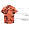 image:imageMens Hawaiian Shirt Summer Beach Casual Short Sleeve Button Down ShirtsDusk