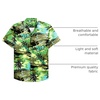 image:imageMens Hawaiian Shirt Summer Beach Casual Short Sleeve Button Down ShirtsGreen Beach