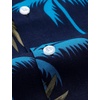 image:imageMens Hawaiian Shirt Summer Beach Casual Short Sleeve Button Down ShirtsNavy Blue