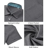 image:imageMens Linen Shirt Short Sleeve Button Down Shirt Casual Beach Wedding ShirtsGrey
