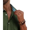 image:imageMens Linen Shirt Short Sleeve Button Down Shirt Casual Beach Wedding ShirtsOlive Green