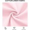 image:imageMens Linen Textured Shirt Cotton Short Sleeve Summer Button Down ShirtsLight Pink