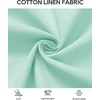 image:imageMens Linen Textured Shirt Cotton Short Sleeve Summer Button Down ShirtsMint Green