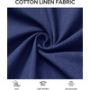image:imageMens Linen Textured Shirt Cotton Short Sleeve Summer Button Down ShirtsNavy Blue