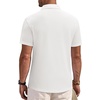 image:imageMens Polo Shirts Short Sleeve Textured Knit Casual Stretchy Golf ShirtsWhite
