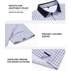 image:imageMens Polo Shirts Stretch Dry Fit Printed Golf Shirt Summer Party Beach TopsBlue Circle Square