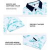 image:imageMens Polo Shirts Stretch Dry Fit Printed Golf Shirt Summer Party Beach TopsBlue Coconut Beach