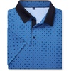 image:imageMens Polo Shirts Stretch Dry Fit Printed Golf Shirt Summer Party Beach TopsBlue Square