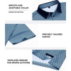 image:imageMens Polo Shirts Stretch Dry Fit Printed Golf Shirt Summer Party Beach TopsNavy Square