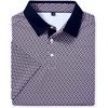 image:imageMens Polo Shirts Stretch Dry Fit Printed Golf Shirt Summer Party Beach TopsPurple Square
