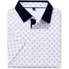 image:imageMens Polo Shirts Stretch Dry Fit Printed Golf Shirt Summer Party Beach TopsWhite Golfs Club