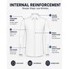 image:imageMens SilkBlend Dress Shirt Long Sleeve Regular Fit Button Down ShirtsBlack
