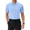 image:imageAlimens amp Gentle Mens Dress Shirt Short Sleeve Pocket Button Down ShirtBlue