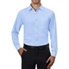 image:imageAlimens amp Gentle Mens Dress Shirts Long Sleeve Stretch Button Down ShirtBlue