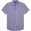 image:imageAlimens amp Gentle Plaid Mens Short Sleeve Button Down Shirts with PocketBlue Red Plaid