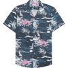 image:imageMens Hawaiian Shirt Summer Beach Casual Short Sleeve Button Down ShirtsDark Blue Beach