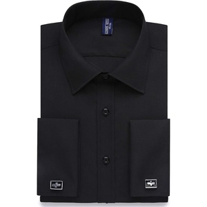 image:imageAlimens amp Gentle French Cuff Regular Fit Dress Shirts Cufflink IncludedBlack