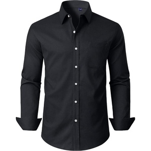 image:imageAlimens amp Gentle Mens Oxford Button Down Shirt with PocketBlack