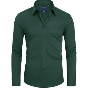 image:imageAlimens amp Gentle Mens Stain Shield Dress Shirts Slim Fit Button Down ShirtEmerald Green