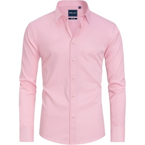image:imageAlimens amp Gentle Mens Stain Shield Dress Shirts Slim Fit Button Down ShirtPink