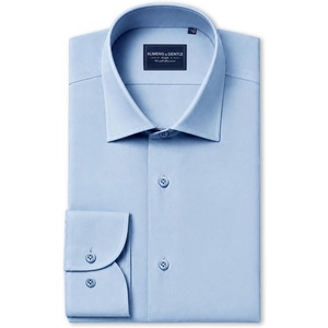 image:imageMens SilkBlend Dress Shirt Long Sleeve Regular Fit Button Down ShirtsBlue