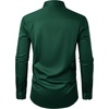image:imageMens Dress Shirts Odor Resistant Long Sleeve Button Down Shirt StretchyDark Green