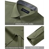image:imageAlimens amp Gentle Mens Dress Shirt Long Sleeve Button Down Shirt with PocketArmy Green