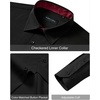 image:imageAlimens amp Gentle Mens Dress Shirt Long Sleeve Button Down Shirt with PocketBlackred