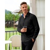image:imageAlimens amp Gentle Mens Dress Shirt Long Sleeve Button Down Shirt with PocketBlackroyal Blue