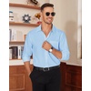 image:imageAlimens amp Gentle Mens Dress Shirt Long Sleeve Button Down Shirt with PocketBlue